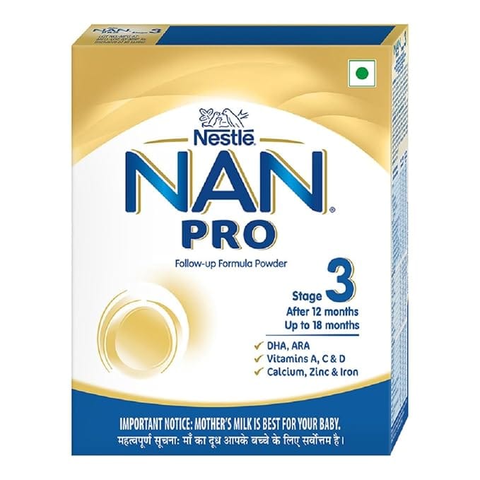 Nestle Nan Pro Infant Formula Powder - FROM 12 Upto 18 Months, Stage 3