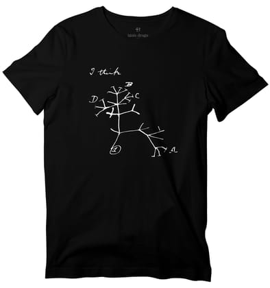 Charles Darwin Tree of Life T-shirt-36 - XS / Black