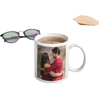 Personalized Ceramic Photo Mug - Ideal Gift for Couples