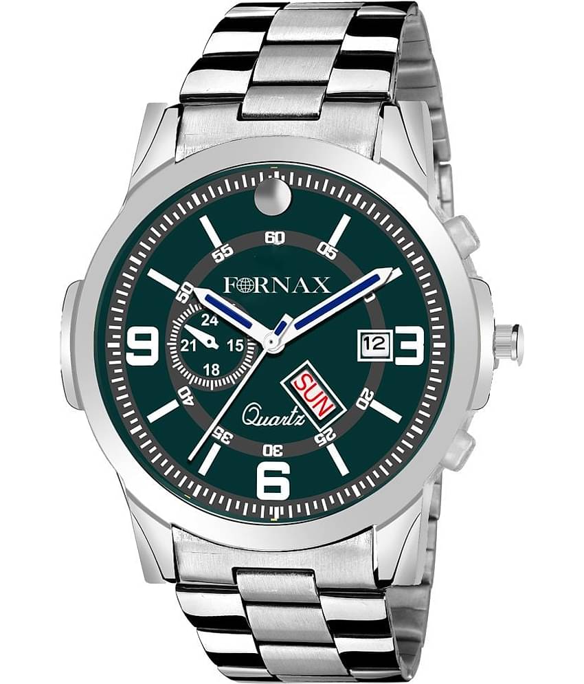 FORNAX - Silver Stainless Steel Analog Men's Watch