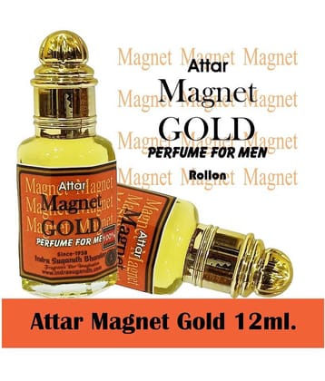 INDRA SUGANDH BHANDAR Attar For Men|Women Magnet Gold Original Magnet Perfume Like 0% Alcohal Long Lasting Fragrance 12ml Rollon Pack