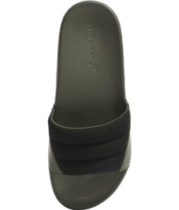 Neemans Squooshy Slides Olive Men's Slide Flip Flop