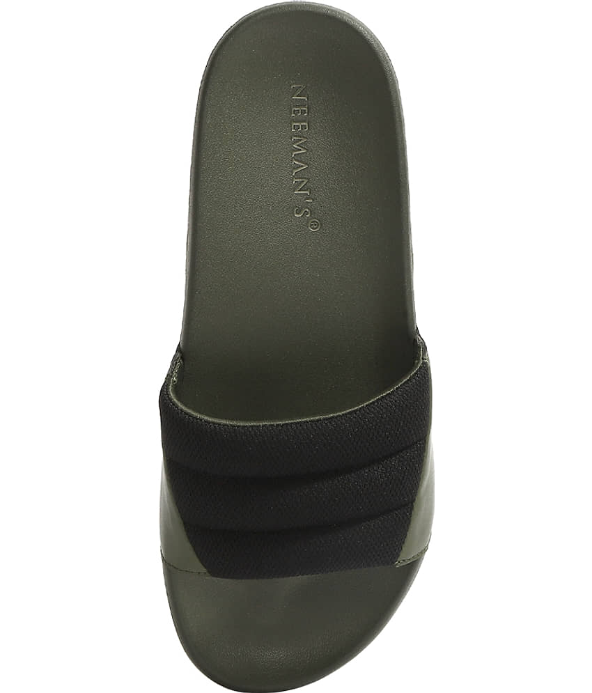Neemans Squooshy Slides Olive Men's Slide Flip Flop