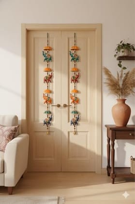 Wall Hanging | Ethnic Decorative Hanging with Beads & Bell 2