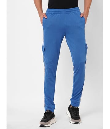 Fitz - Blue Cotton Mens Trackpants ( Pack of 1 ) - None