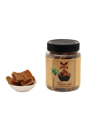 Gavyamart Jaggery Cubes | Natural Pure Chemical Free Gur Jaggery, No Preservatives and Sulphur-400 Gm