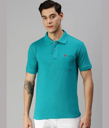 ONN Pack of 1 Cotton Blend Regular Fit Solid Half Sleeves Men's Polo T Shirt ( Olive )