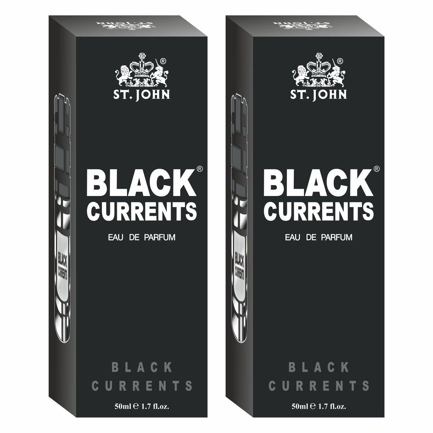 ST-JOHN Cobra Black Current 50ml Pack of 2 Body Perfume Spray Gift Pack Eau de Parfum - 100 ml (For Men & Women)