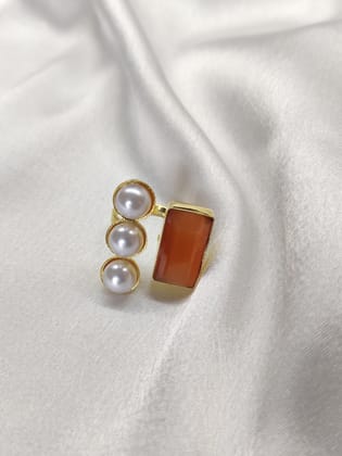 Kara Ring, Carnelian-adjustable