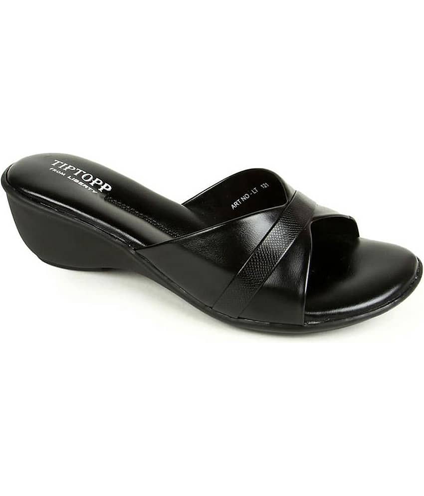 Tiptopp - Black Women's Slip On Heels
