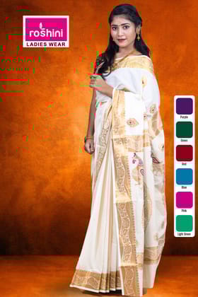 KS-1361 GOLD TISSUE SAREE 6.25 MTR