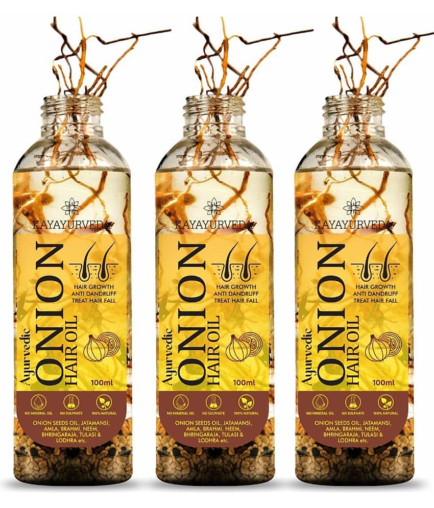 KAYAYURVEDA Hair Growth Onion Oil 300 ml ( Pack of 3 )
