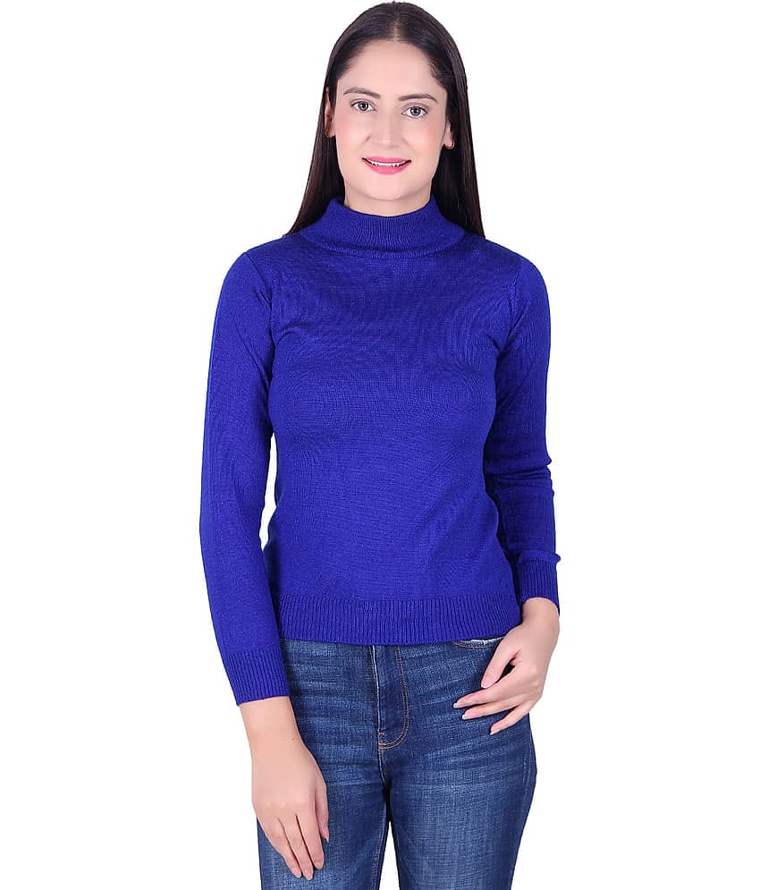 Ogarti Acrylic Blue Pullovers - Single