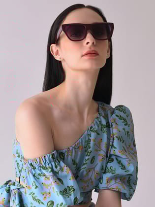 Purple Lens Purple Butterfly Sunglasses-Sunglasses
