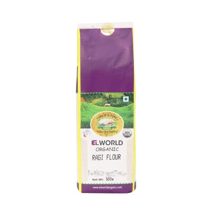Elworld Agro & Organic Food Products Ragi Flour 500g Elworld Agro & Organic Food Products Ragi Flour 500g