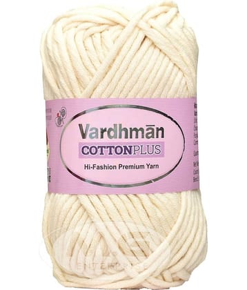 Vardhman Cotton Plus 16-ply Light Skin 200 GMS 51% Cotton, 49% Acrylic Ball Hand Knitting Cotton/Art Craft Soft Fingering Crochet Hook Yarn, Needle Knitting Yarn Thread Dyed- Art-AFDC