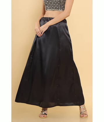 kinu Black Satin Petticoat - Single
