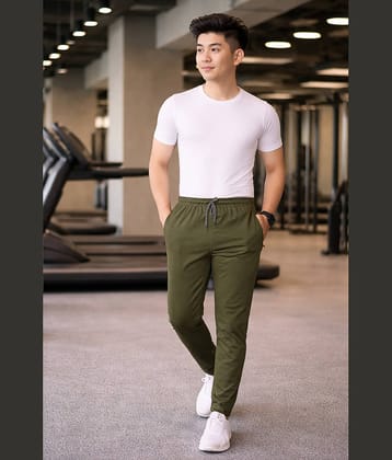 Kashvi Green Lycra Men's Trackpants ( Pack of 1 )