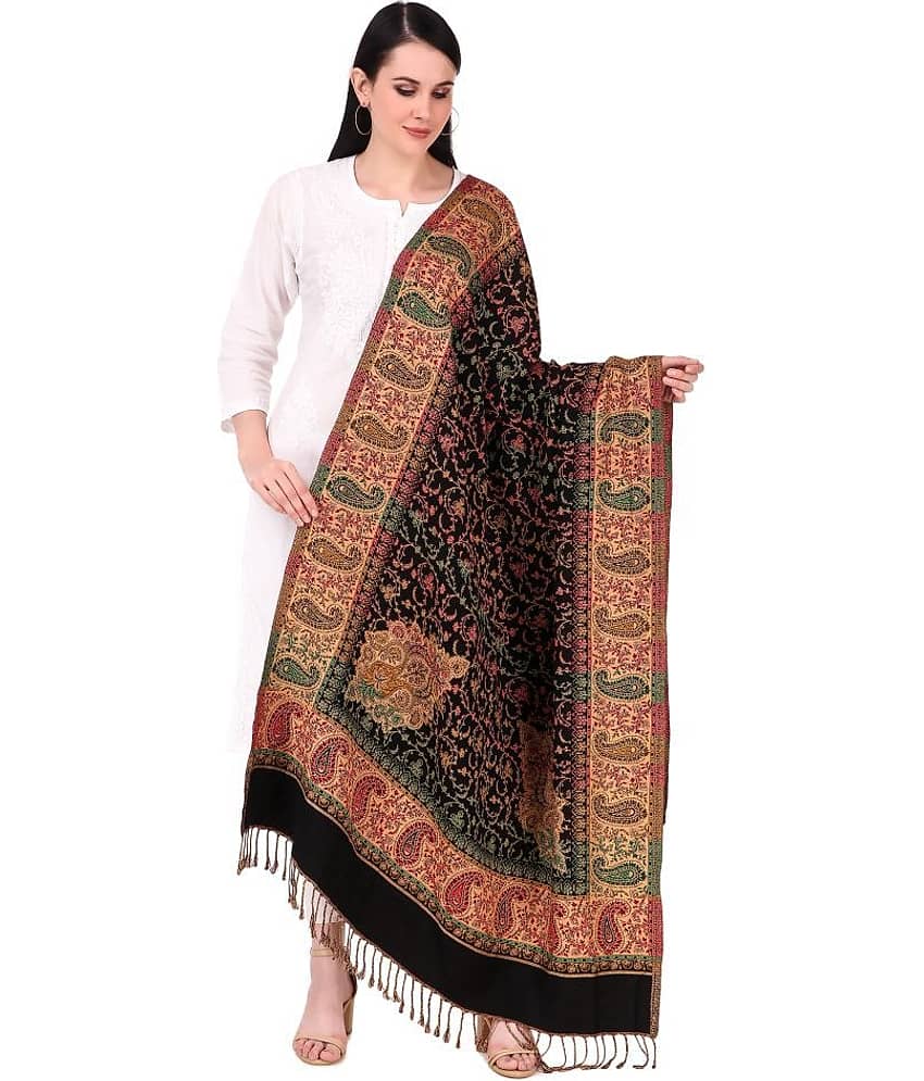 Bravezi Black Paisley Shawl - Single
