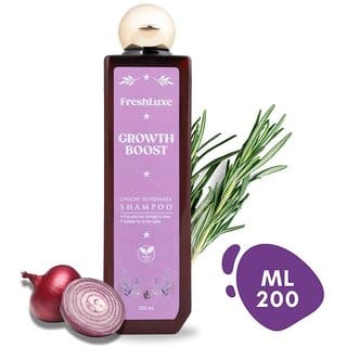 FreshLuxe Growth Boost Shampoo,  Onion  Rosemary,  Strengthens Hair  Promotes Growth,  Unisex,  200ml
