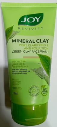 Joy revivify mineral clay green clay face wash 150 ml