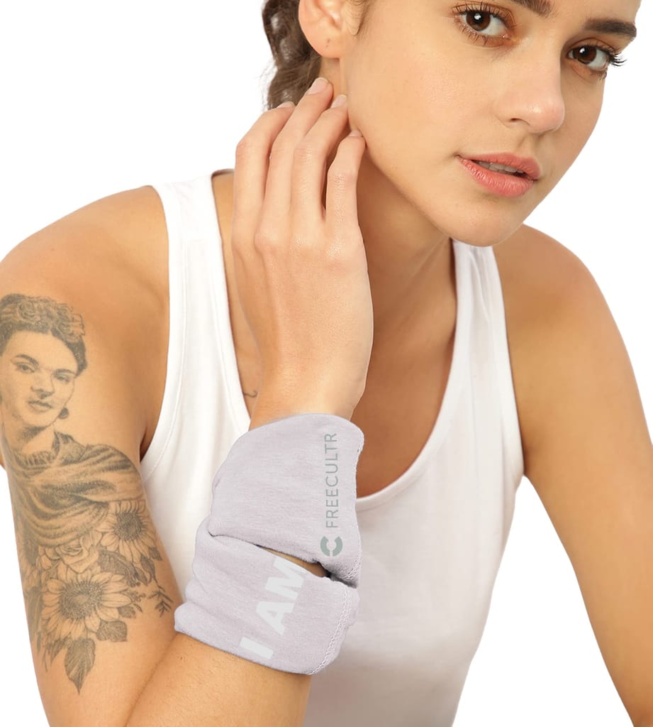 FREECULTR Unisex Bamboo Bandana, Anti Microbial Super Soft & Comfort Fit, Breathable Multipurpose Headband, Face Mask for Dust Protection and Sun - Size Printed Pack of 2-Peach, Sand