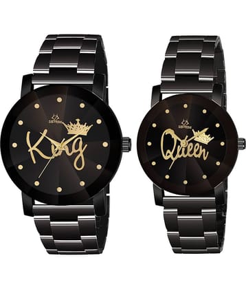 Septem Black Stainless Steel Analog Men's Watch