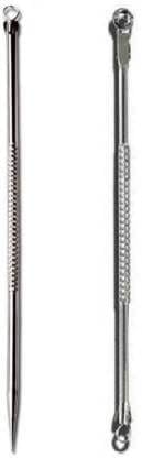 Elecsera Stainless Steel Blackhead Remover Needle Round & Pointed Tip (Pack Of 2)