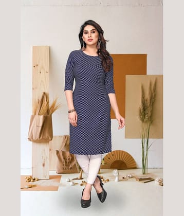 KETAKI FASHION Pack of 1 Crepe Printed Straight Women's Kurti - ( Multicolor )