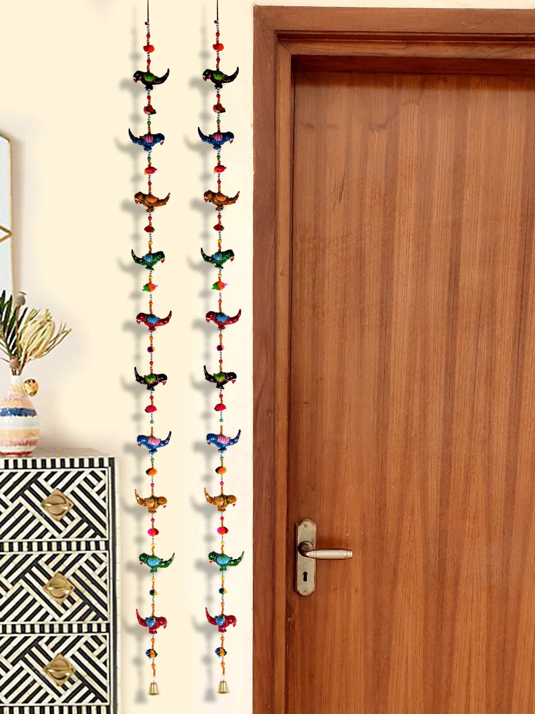 DreamKraft Parrot Door Hangings - (Multicolour, 102 cm)