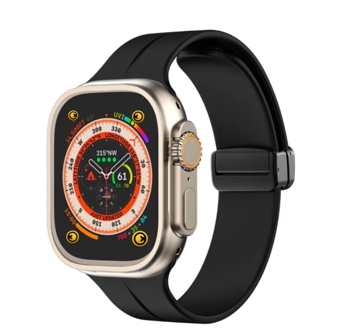 Sky - Soft Strap with Steel Magnetic Buckle - Black 40 MM