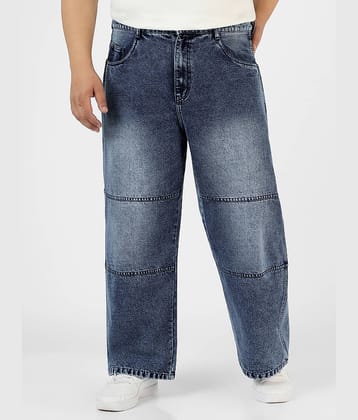 Urbano Plus Relaxed Washed Men's Jeans - Blue ( Pack of 1 )