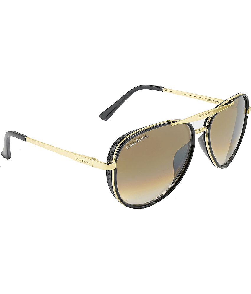 LOUIS KOUROS Black Pilot Sunglasses ( Pack of 1 )