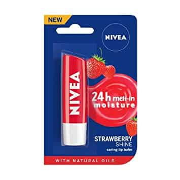 Nivea 24H Strawberry Shine Caring Lip Balm 4.8G