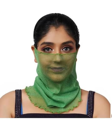 PENYAN Girls Green Cotton Headwraps For Summer ( Pack of 1 ) - Green