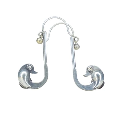 Parrot Designed Silver Look Alike Ear Cuff Earring