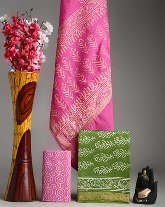 MAHESHWARI SILK SUIT SET