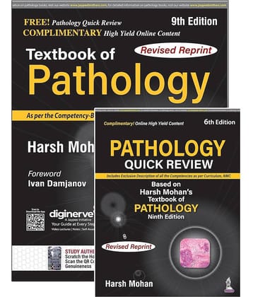 Textbook of Pathology (Free Pathology Quick Review): With Free Pathology Quick Review Hardcover – 11 July 2023