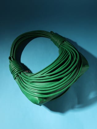 Wire Handbag - Green-Shoulder Bag