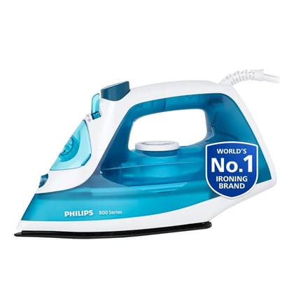 Philips Steam Iron DST0820/20 (World no. 1 Ironing Brand) Powerful 15 gm/min Steam Output with Spray, Multilayer Coated Non stick Soleplate with 1250 W quick Heat up Philips Steam Iron DST0820/20 (World no. 1 Ironing Brand) Powerful 15 gm/min Steam Output with Spray, Multilayer Coated Non stick Soleplate with 1250 W quick Heat up