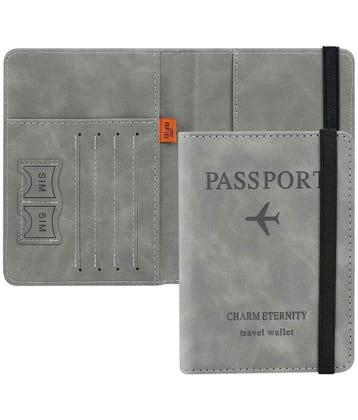 GEEO Passport cover Leather Multi Color Passport Holder - Multi Color