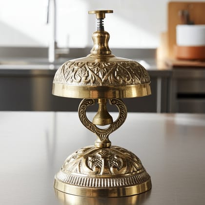 Brass Office Pushing Ring Bell, Height : 5.5 Inch (ZMAS447 A)