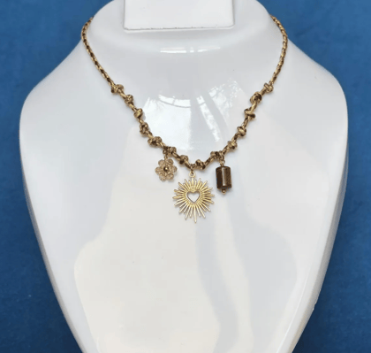 Anti Tarnish Charm Necklace