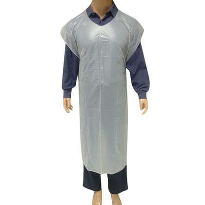 Enviclean White Biodegradable Industrial Apron (500 Pcs) | Eco-Friendly Protective Wear | Hygienic Safety
