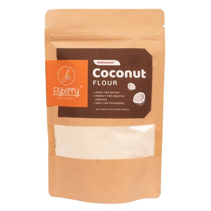 Flyberry Gourmet Coconut Flour, 150g | 100% Vegan | Plant-Based Protein