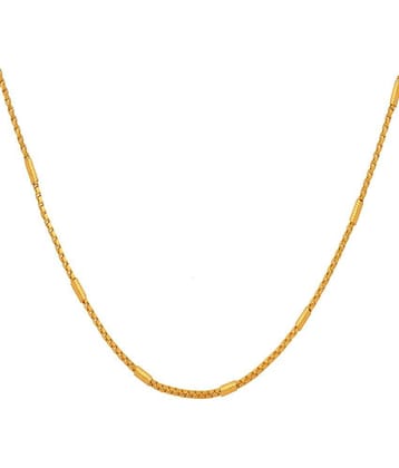 FASHION FRILL Gold Plated Chain ( Set of 1 )