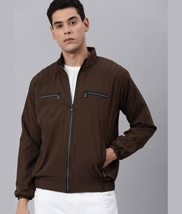 VOXATI Polyester Men's Casual Jacket - Brown ( Pack of 1 )