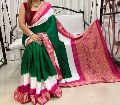 Zari Border Modal Silk Style 18-Zari Border