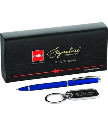 Cello Signature Indulge Special Giftset | High-end metallic pen and a keychain | Ideal for gifting