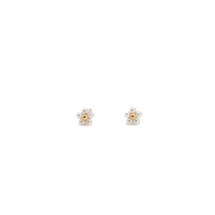 Agnesca Studs | 925 Silver Earrings for Women-Gold